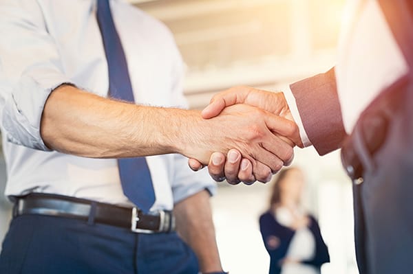 Businesspeople shaking hands Businesspeople shaking hands